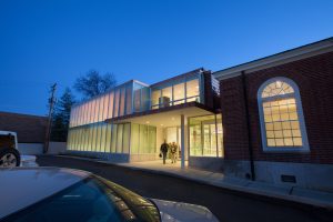 Exterior of the Webster Groves Public Library addition