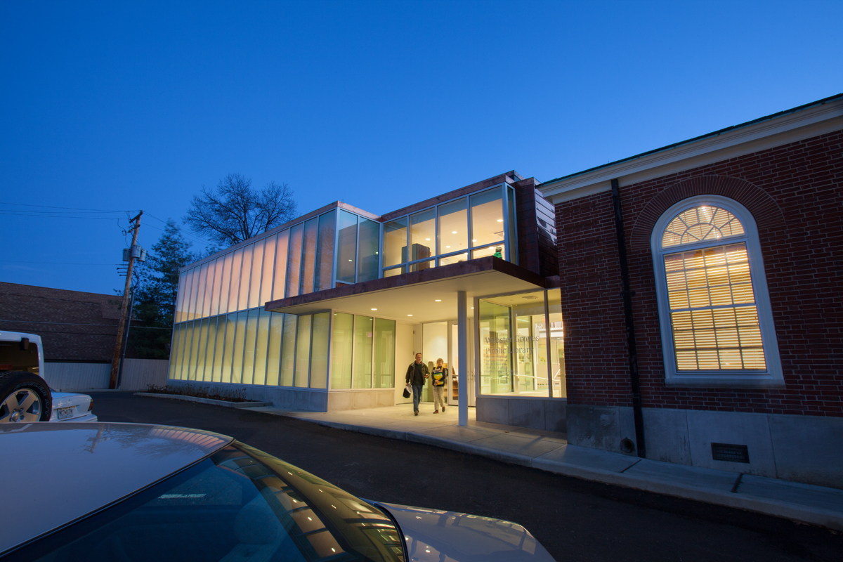 Exterior of the Webster Groves Public Library addition